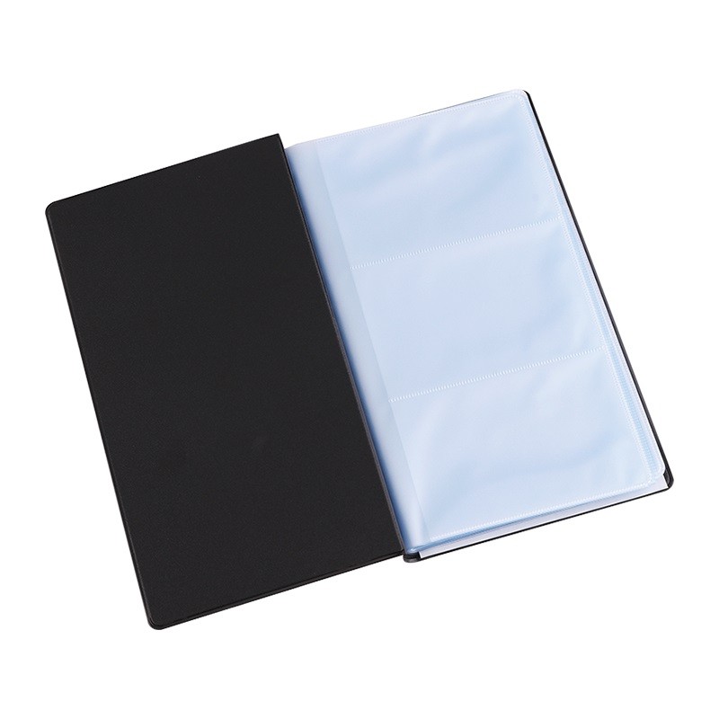 Clasor carti de vizita, mapa capacitate 180, 30 file cu 3 buzunare - imagine 3